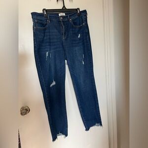 Nicole Miller Dark Blue Cropped Jeans